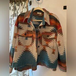 Aztec oversized jacket